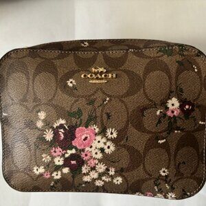 Coach Bag Mini Camera Bag In Signature Canvas With Evergreen Floral Preowned